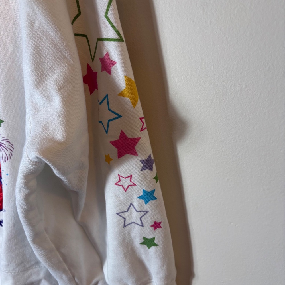 Disney Parks 2014 Zip Up Hoodie White Pink Mickey Mouse Size 2X - Picture 9 of 11